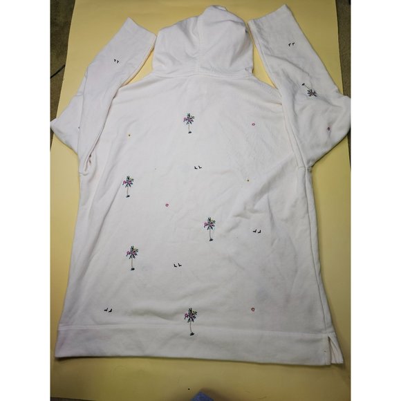 Lou and Grey pullover with embroidered palm trees and other items all over. Size - Picture 6 of 6